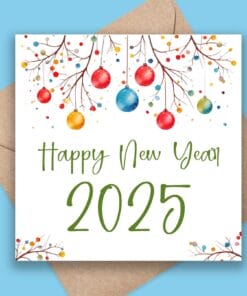 Happy New Year 2025 K2 infused card
